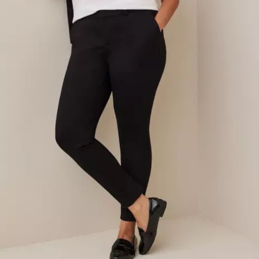 Torrid Comfort Flex Waistband Slim Taper Studio Luxe Woven High-Rise Pant - Tall